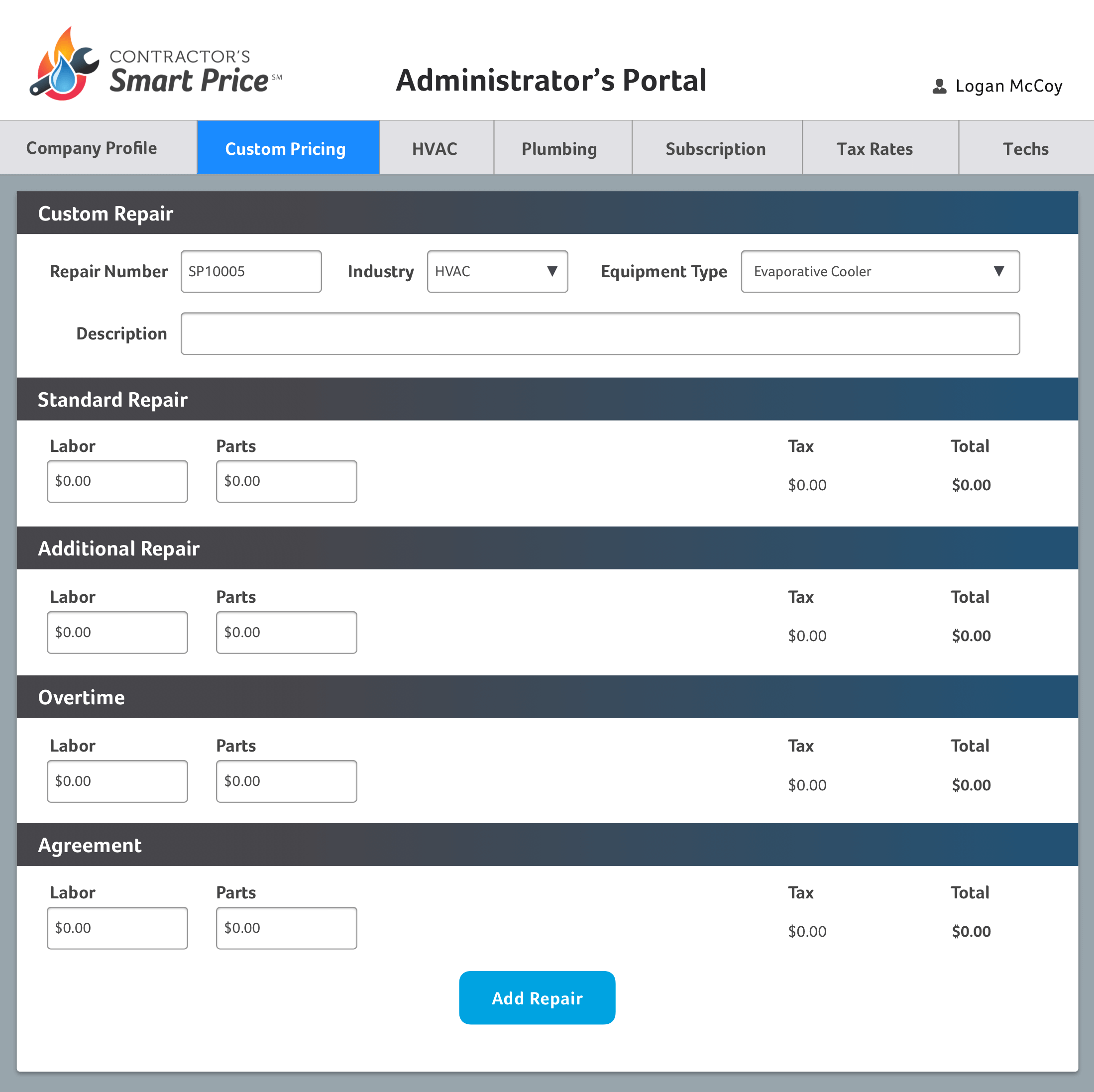 Admin Portal